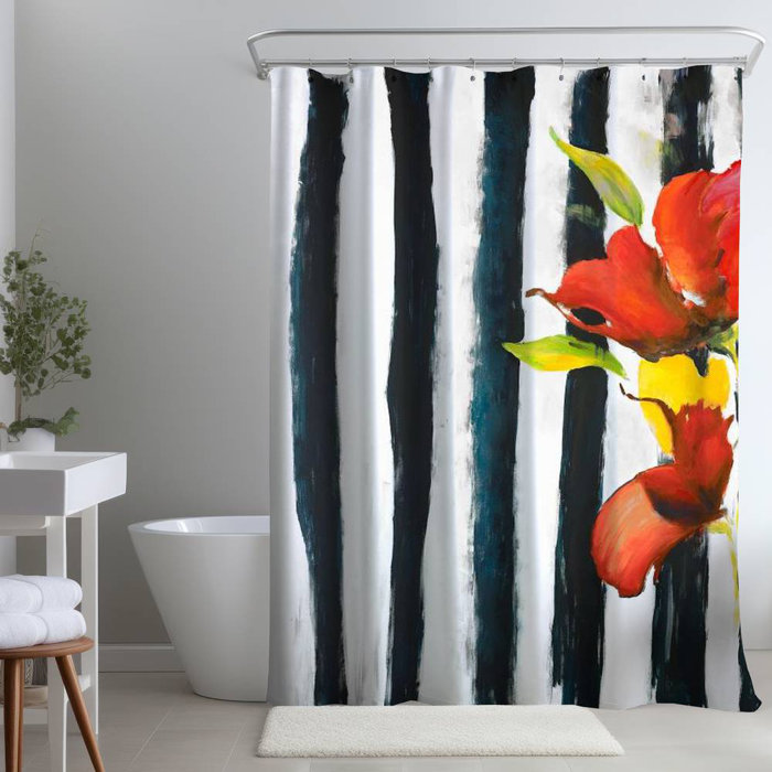 Begin Edition International Inc. Striped Shower Curtain Wayfair